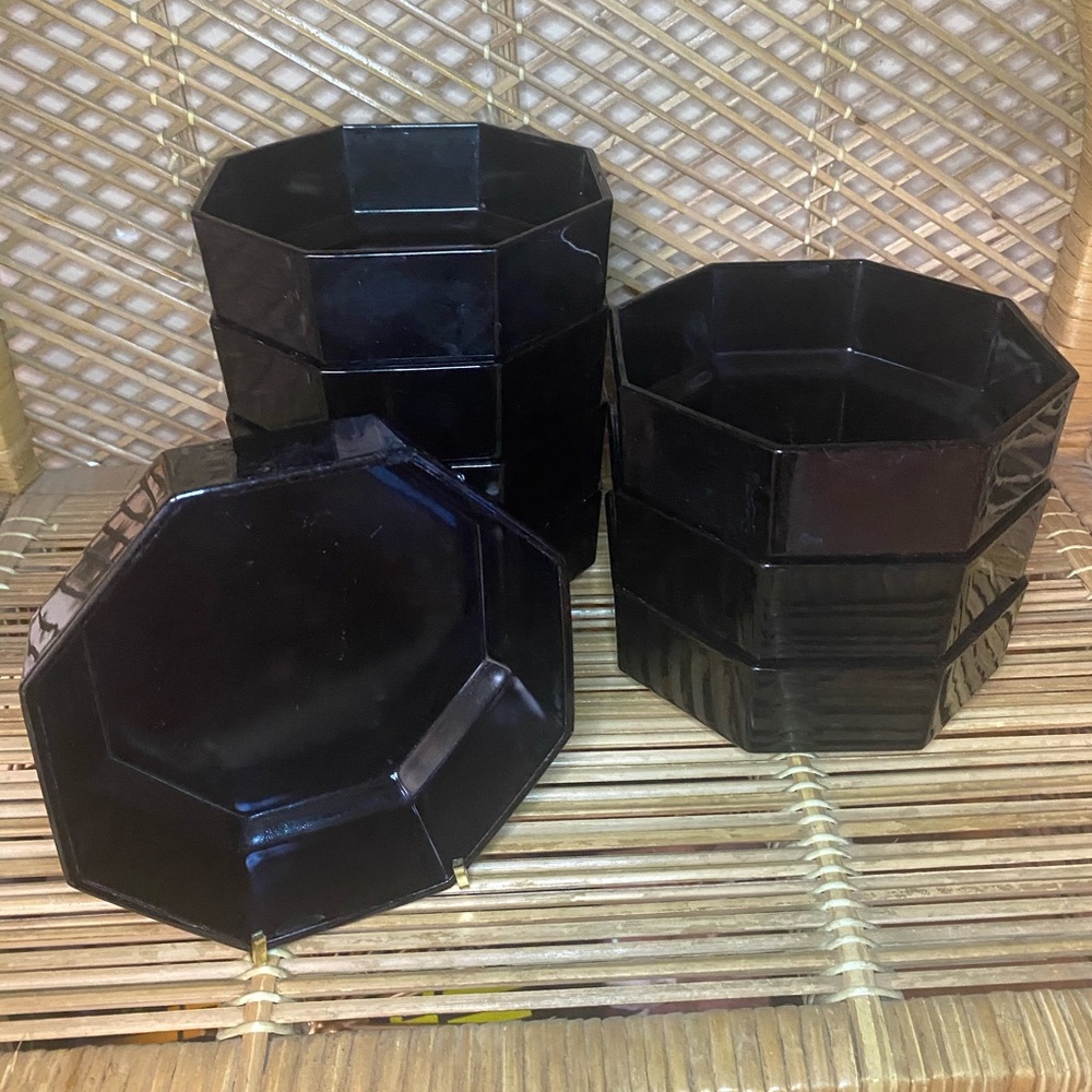 Vintage Arcoroc Octagon Bowls